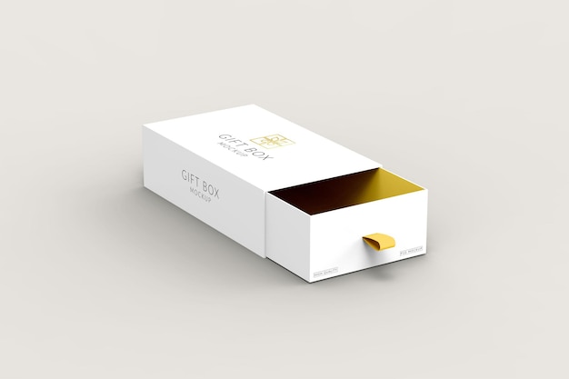 PSD gift box mockup