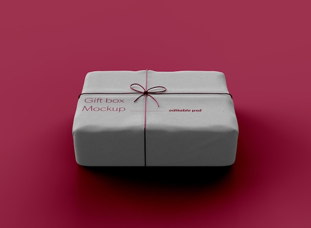 Gift box mockup