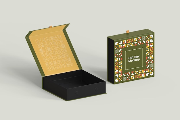 Gift box mockup