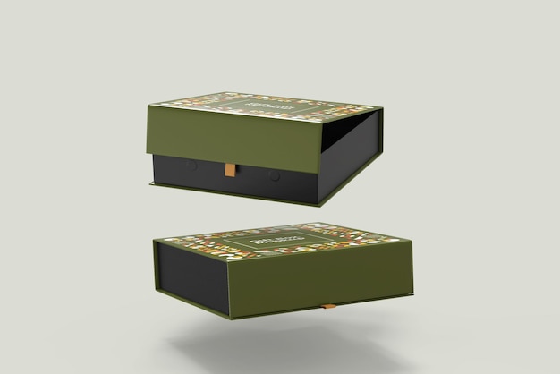 Gift box mockup