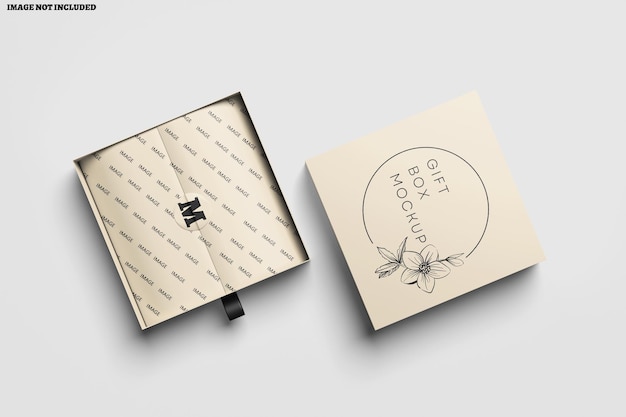 Gift box mockup