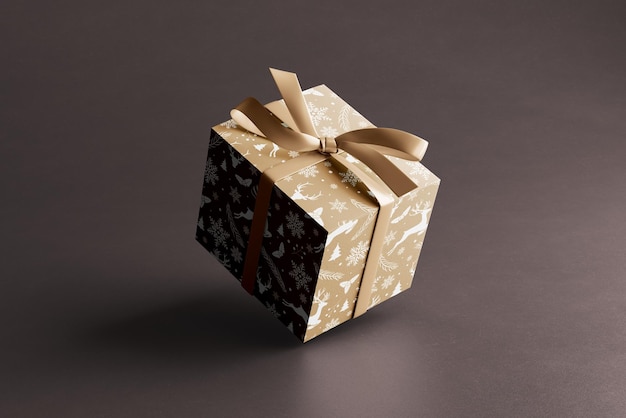 PSD gift box mockup