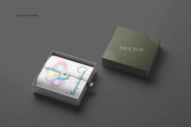 Gift box mockups