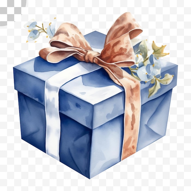 Gift box transparent background