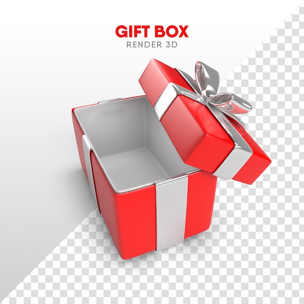 Подарочная коробка с бантом в мультяшном формате для новогодней композиции
