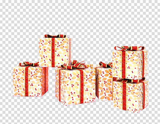 Gift boxes isolated