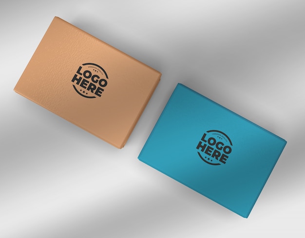 Gift boxes mockup