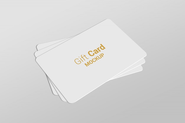 Carta regalo mock-up