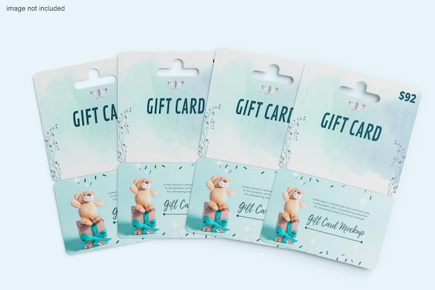 PSD gift card mock-up