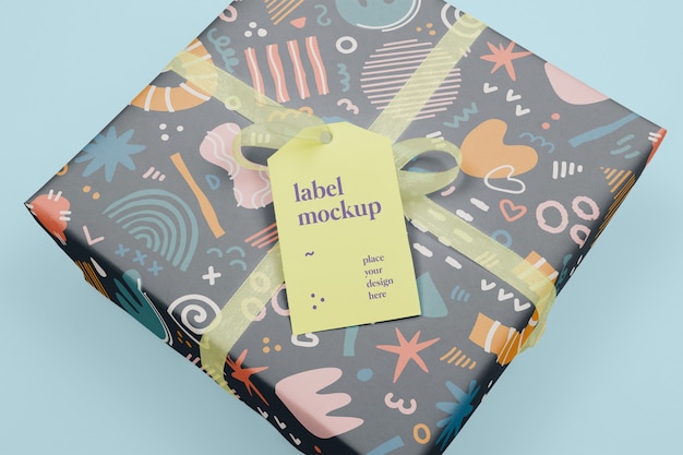 PSD gift card mockup design