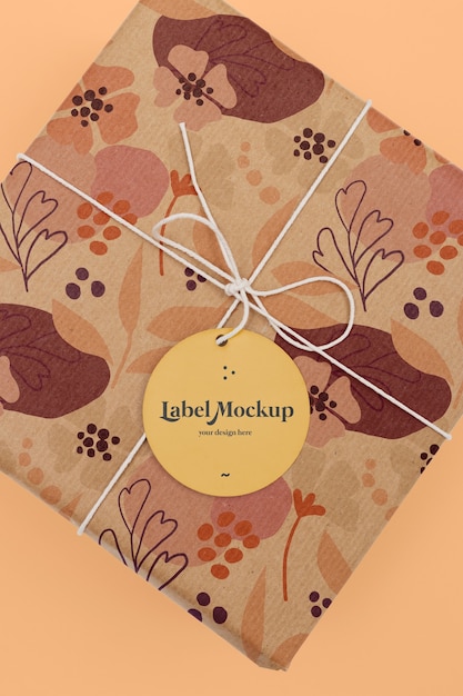 PSD gift card mockup design