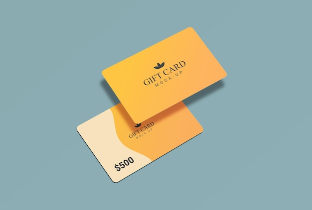 Gift Card Mockup design 