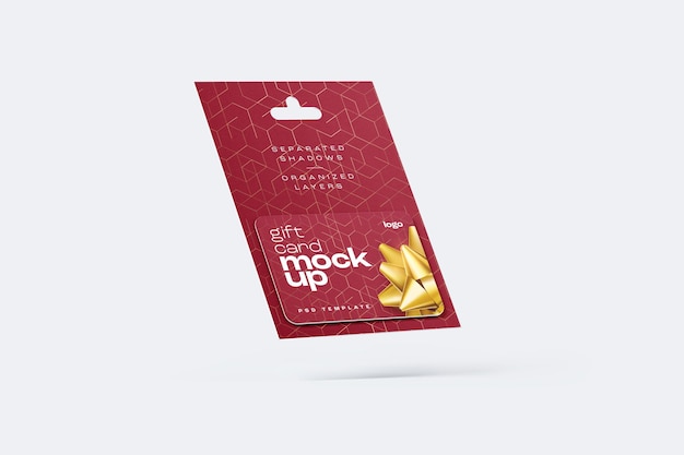 PSD set di mockup di carte regaloxa