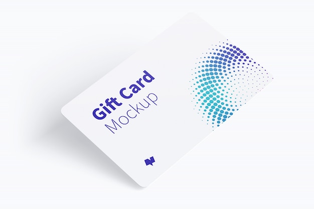 Gift card mockup