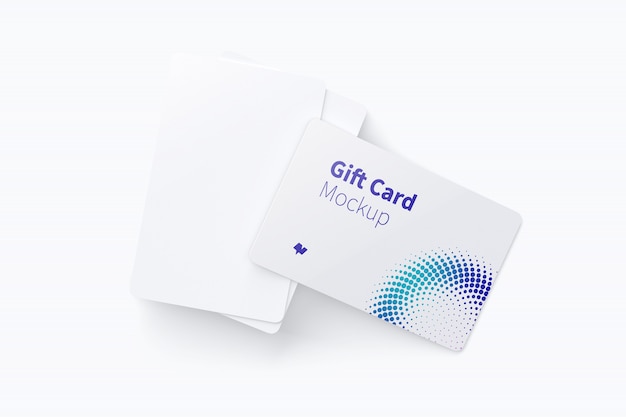 Gift card mockup