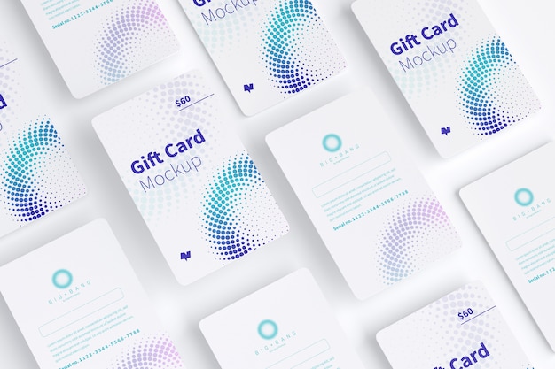 Gift card mockup