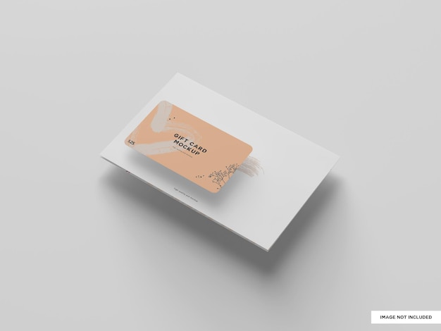 Gift card mockup