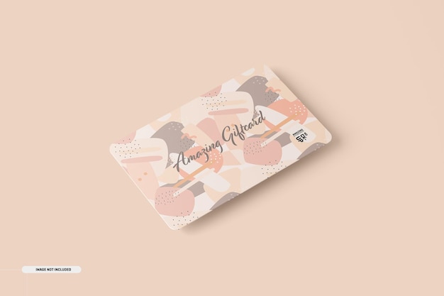 Gift card mockup