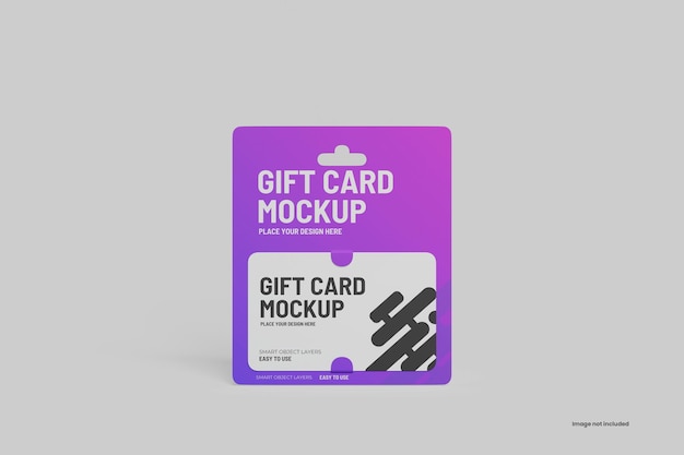 Gift card mockup