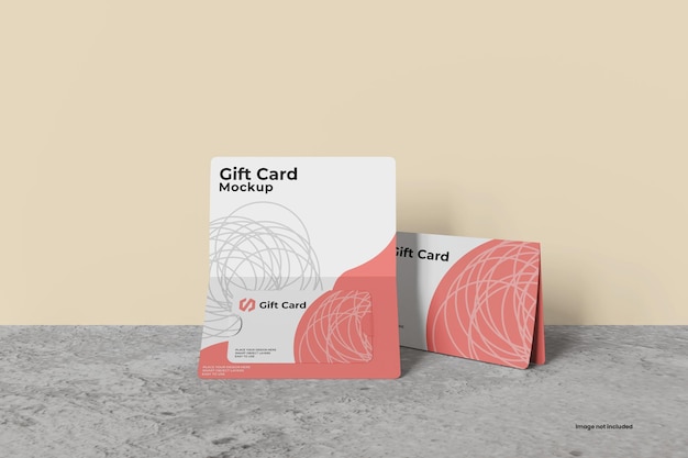 Gift card mockup