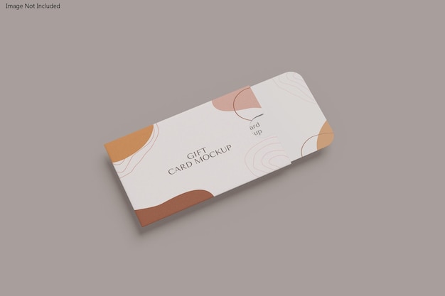 Gift card mockup