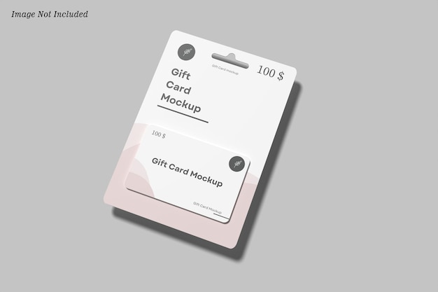 PSD gift card mockup