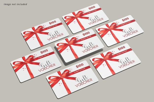 gift card mockup