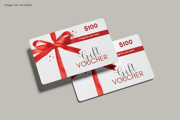 gift card mockup