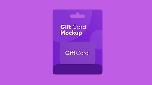 Gift card mockup