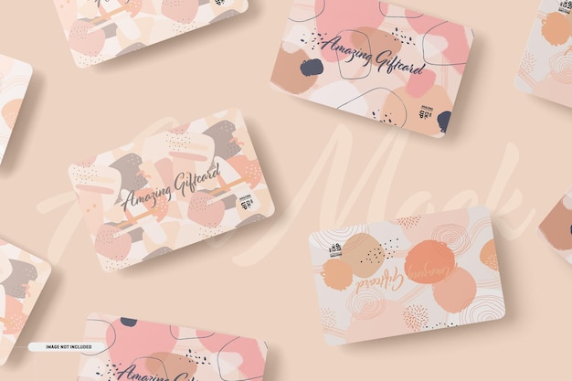 Gift cards mockup