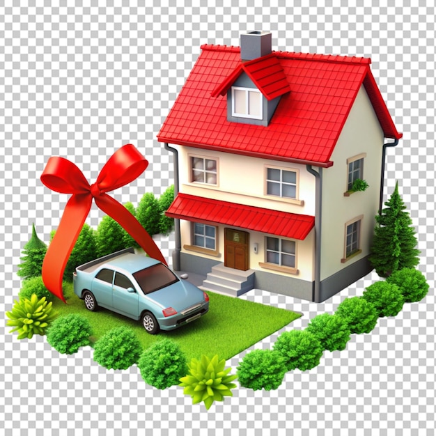 PSD gift new home and real estate model house