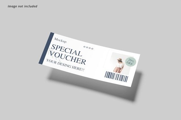Gift voucher mockup