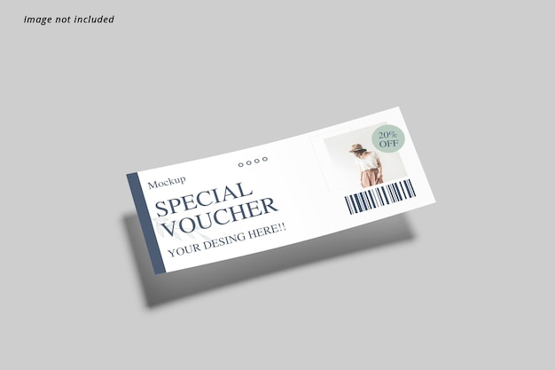 Gift voucher mockup