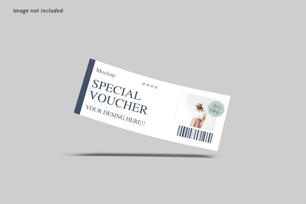 Gift voucher mockup