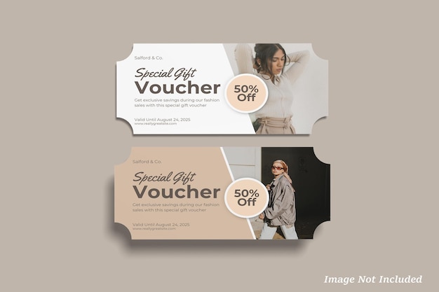 gift voucher mockup