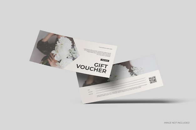 Gift voucher mockup