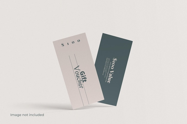 Gift voucher mockup