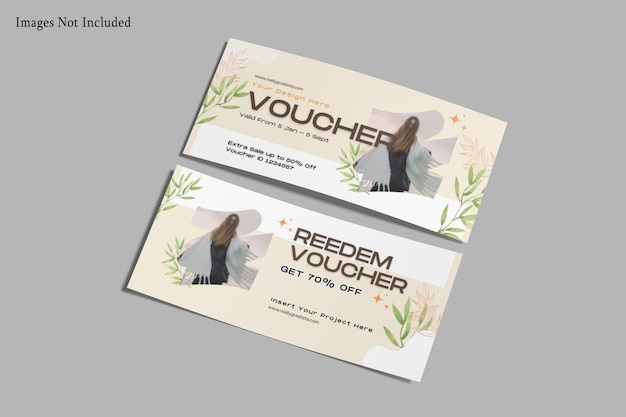 gift voucher mockup