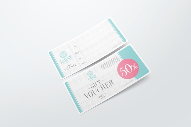 gift voucher mockup