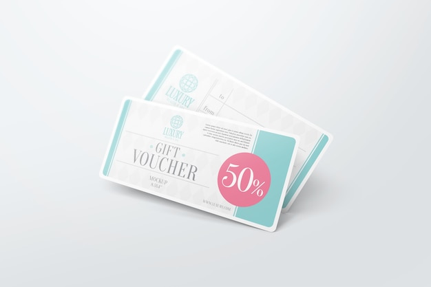 Gift voucher mockup