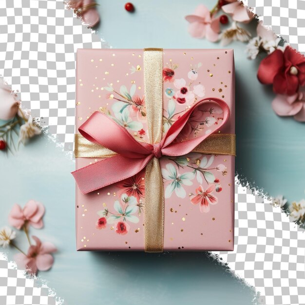 PSD gift wrap on a transparent background