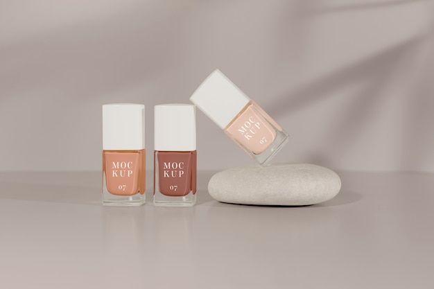 Giftige gratis nagellak mockup