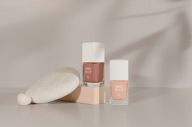 Giftige gratis nagellak mockup