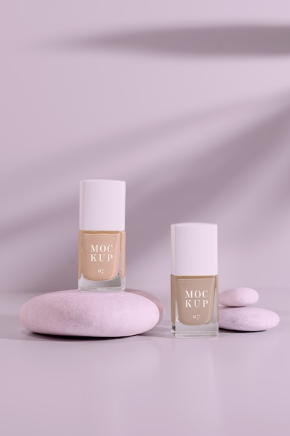 Giftige gratis nagellak mockup