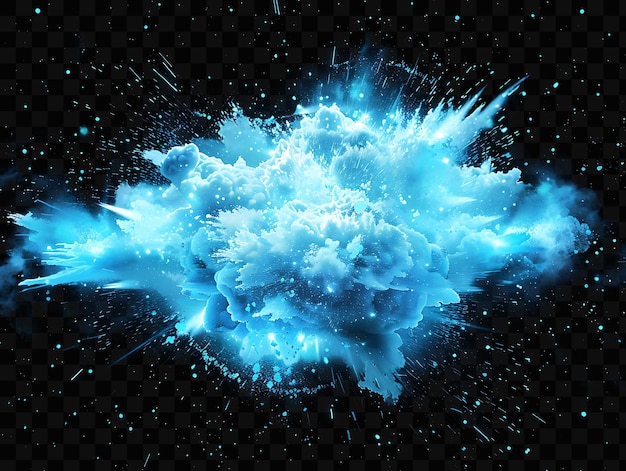 PSD gigantic explosion met sonic booms sound waves en vibratin effect fx film background overlay art