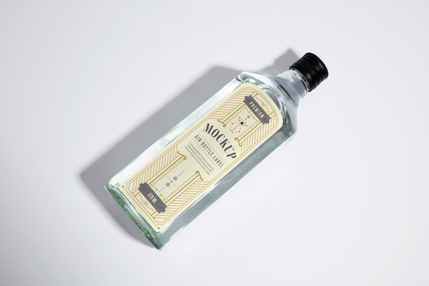 Gin fles label mock-up