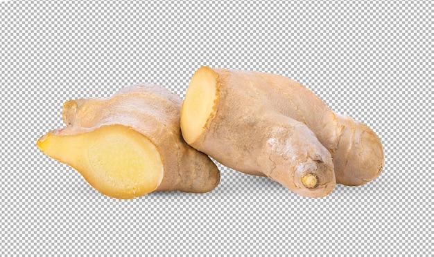 Ginger isolated on alpha layer