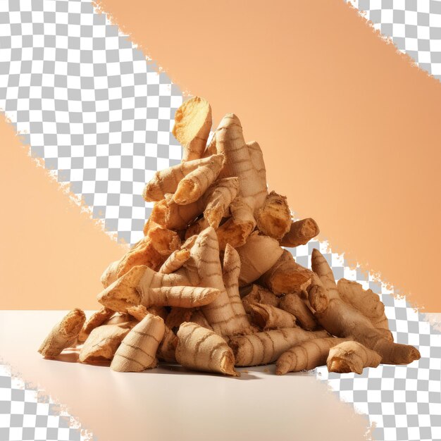 Ginger stack on transparent background