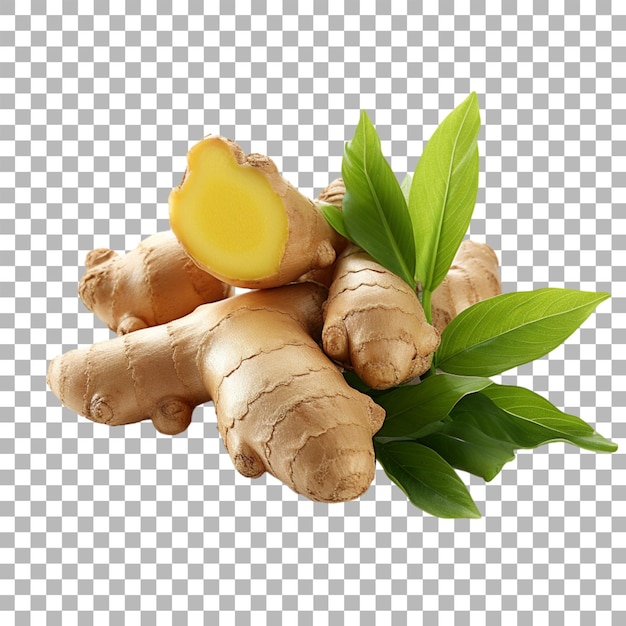 PSD ginger on transparent background