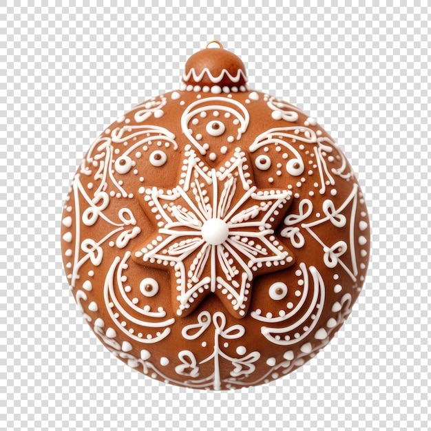 Gingerbread cookie christmass treat cutout transparent backgdound